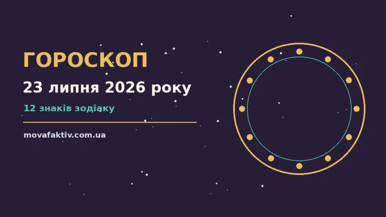 Щоденний гороскоп на 23 липня 2026 року: настрій, фінанси та плани дня