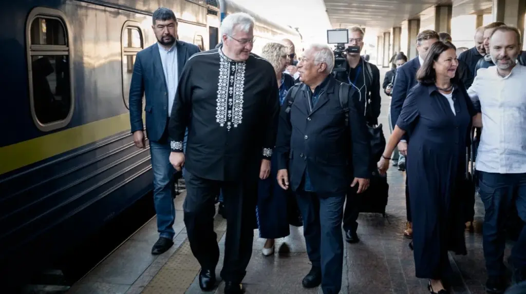 Глава Європейської ради Антоніу Кошта під час виступу в Києві з нагоди 35-ї річниці незалежності України