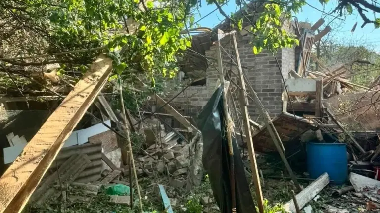 Район ураження в Біленькому після обстрілу з РСЗВ «Ураган» 4 серпня 2026 року