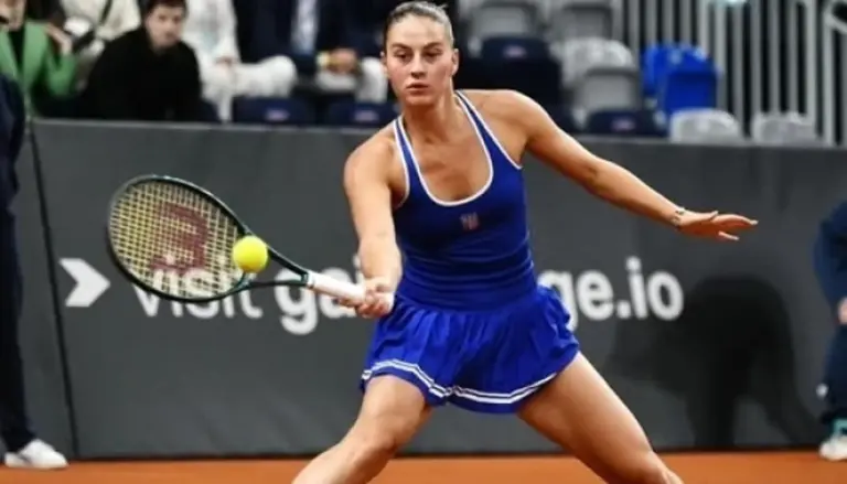 Марта Костюк під час матчу 1/4 фіналу WTA 1000 у Цинциннаті, фото Федерації тенісу України