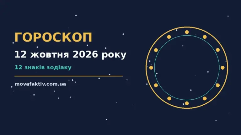 Астрологічний гороскоп на 12 жовтня 2026 року, знаки Зодіаку, нотатки і чашка кави на робочому столі