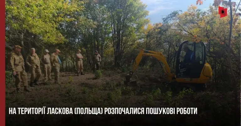 Пошукові роботи на території православного кладовища у селі Ласків Люблінського воєводства Польщі
